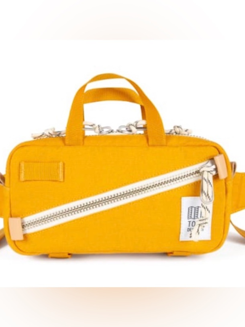 Topo Designs Mustard Canvas Sling Belt Bag
